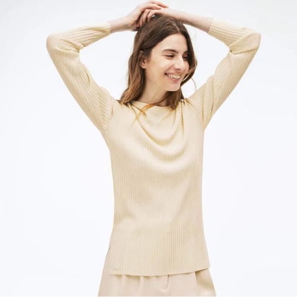 Lacoste 

Flat Ribbed Rayon Sweater

Size  36 smallet - Picture 1 of 7